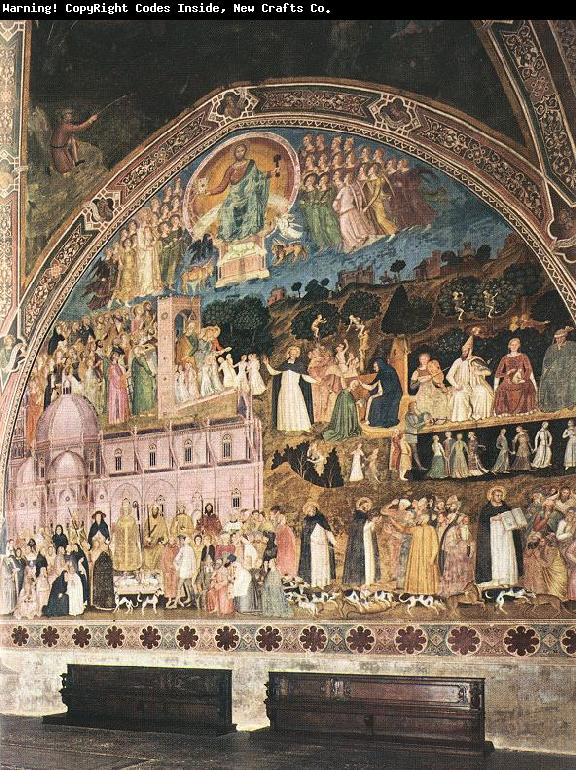 ANDREA DA FIRENZE Frescoes on the right wall
